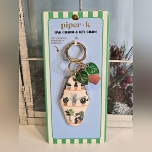 PIPER K Houseplant Bag Charm/Keychain